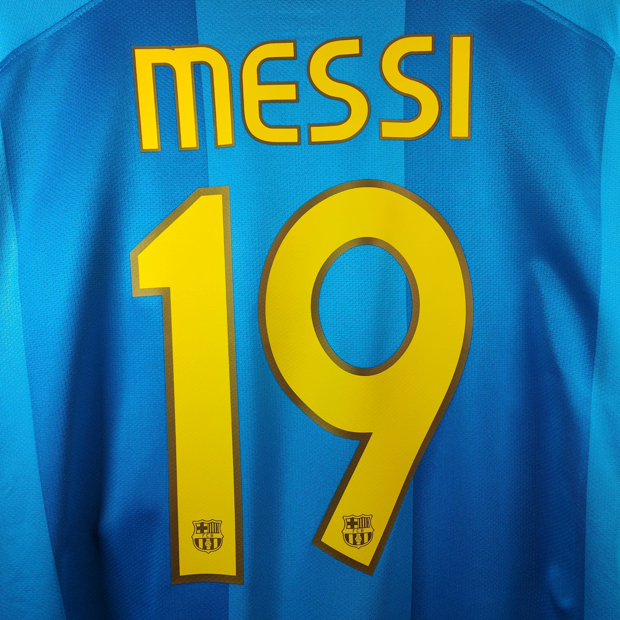 2007 - 08 FC Barcelona Away Shirt Messi 19 - 9/10 - (XL) - Eternal Pitch