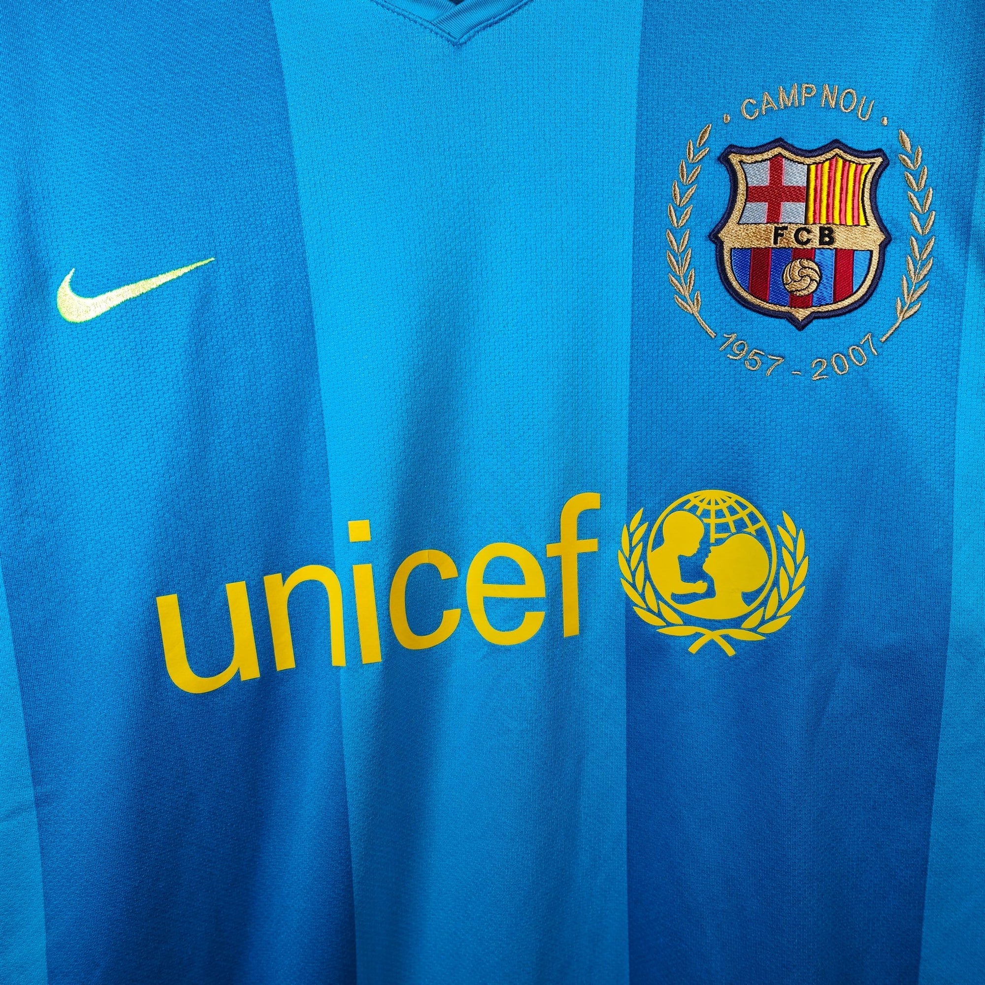 2007 - 08 FC Barcelona Away Shirt Messi 19 - 9/10 - (XL) - Eternal Pitch