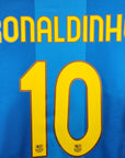 2007 - 08 FC Barcelona Away Shirt Ronaldinho 10 - 8.5/10 - (M) - Eternal Pitch