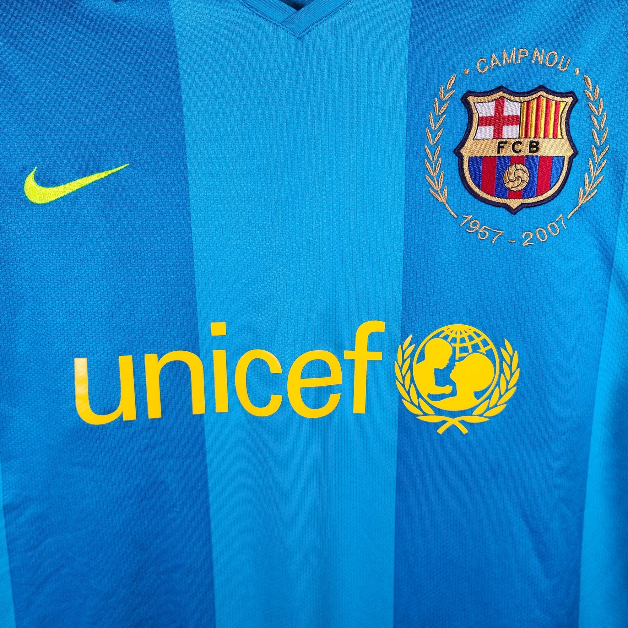 2007 - 08 FC Barcelona Away Shirt Ronaldinho 10 - 8.5/10 - (M) - Eternal Pitch