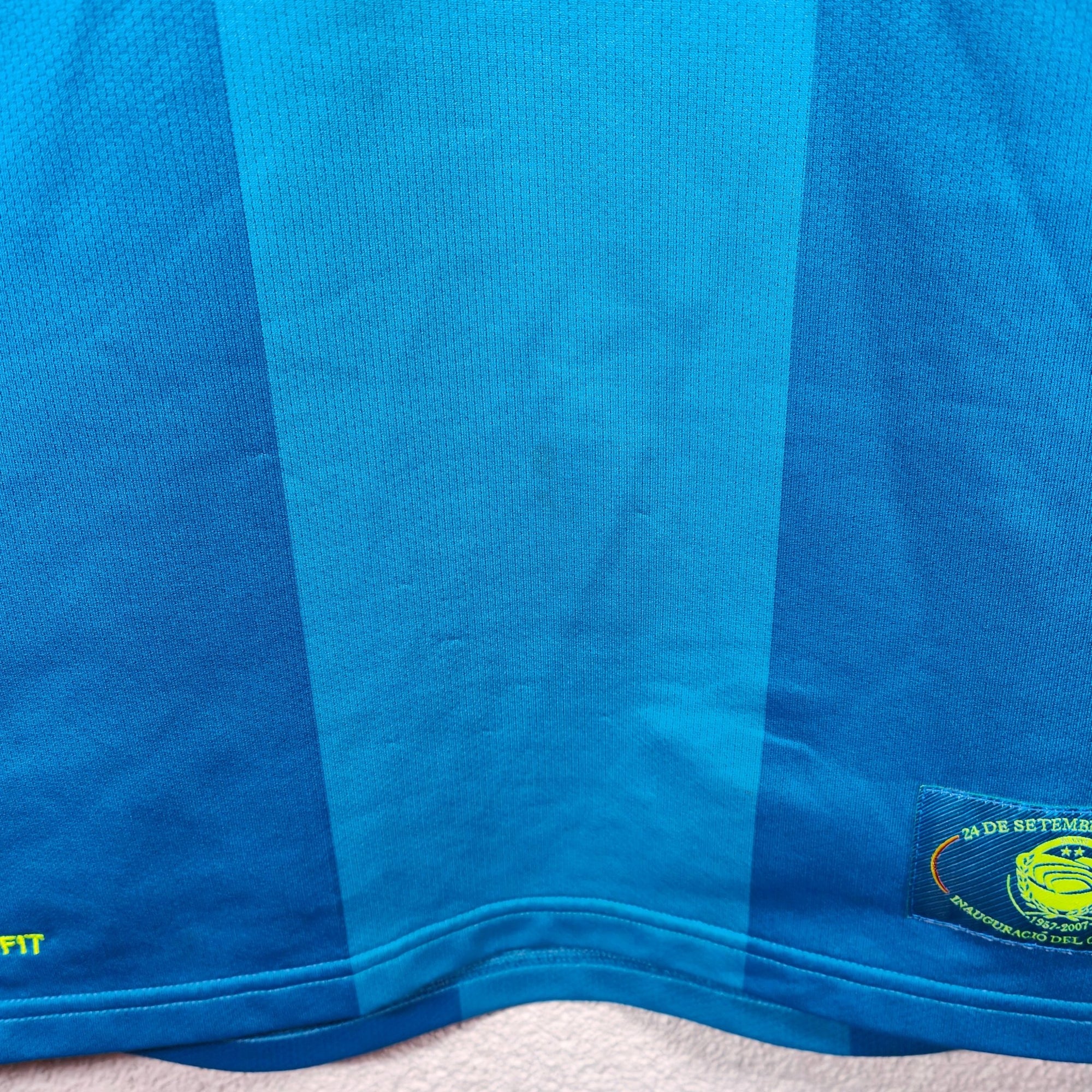 2007 - 08 FC Barcelona Away Shirt Ronaldinho 10 - 8.5/10 - (M) - Eternal Pitch