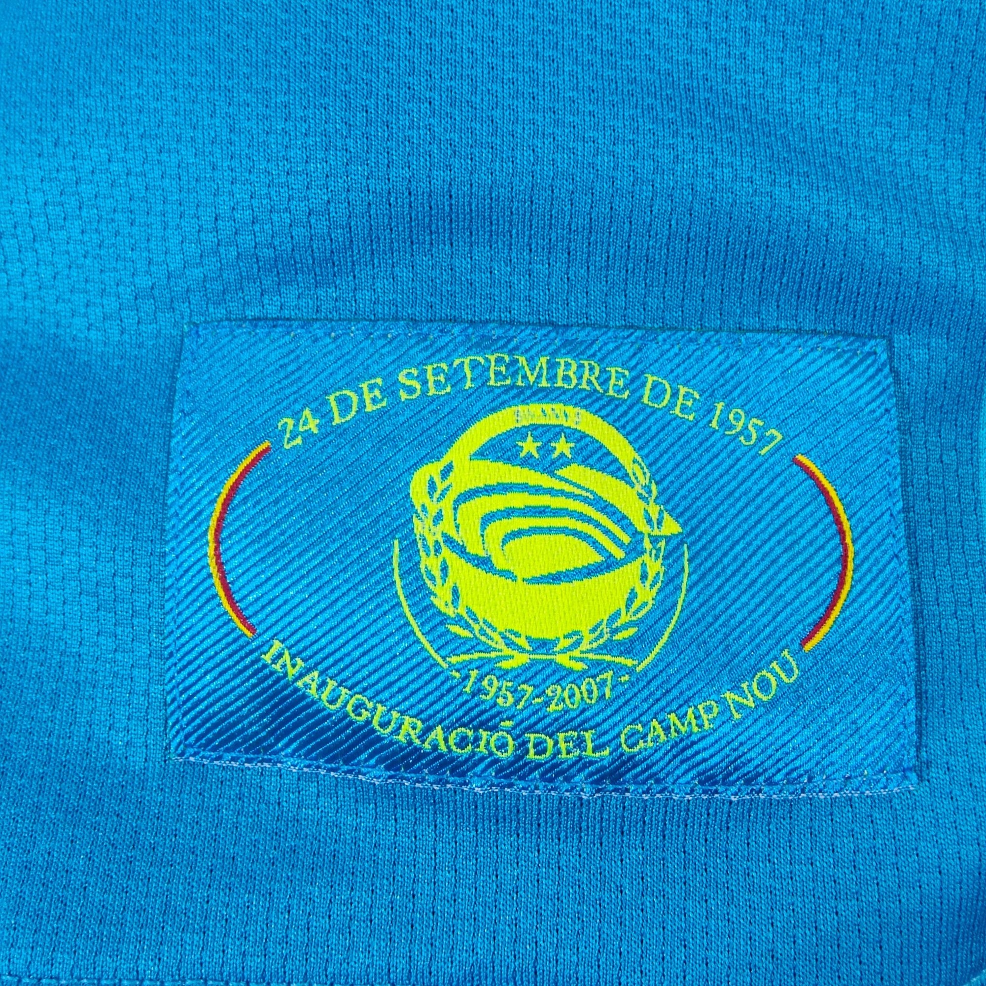 2007 - 08 FC Barcelona Away Shirt Ronaldinho 10 - 8.5/10 - (M) - Eternal Pitch