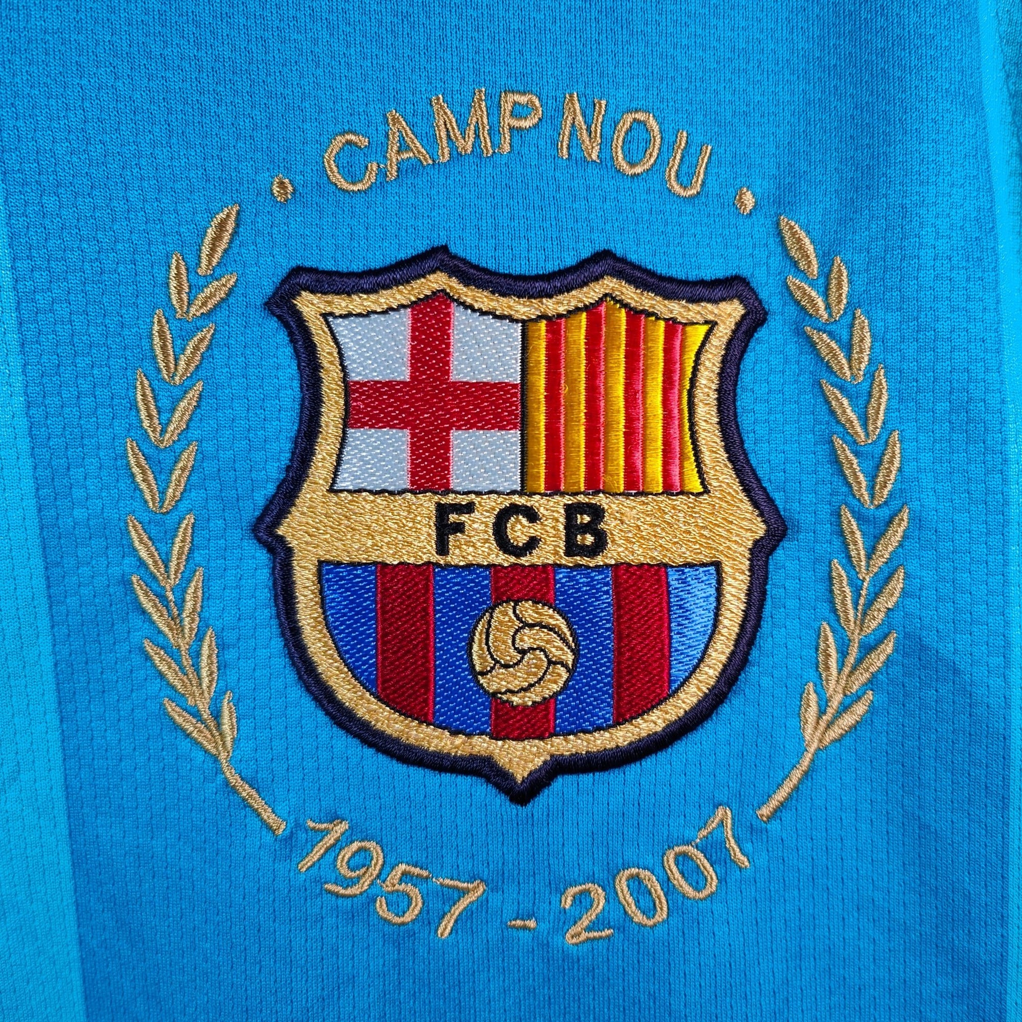2007 - 08 FC Barcelona Away Shirt Ronaldinho 10 - 9/10 - (L) - Eternal Pitch
