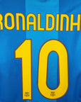 2007 - 08 FC Barcelona Away Shirt Ronaldinho 10 - 9/10 - (M) - Eternal Pitch