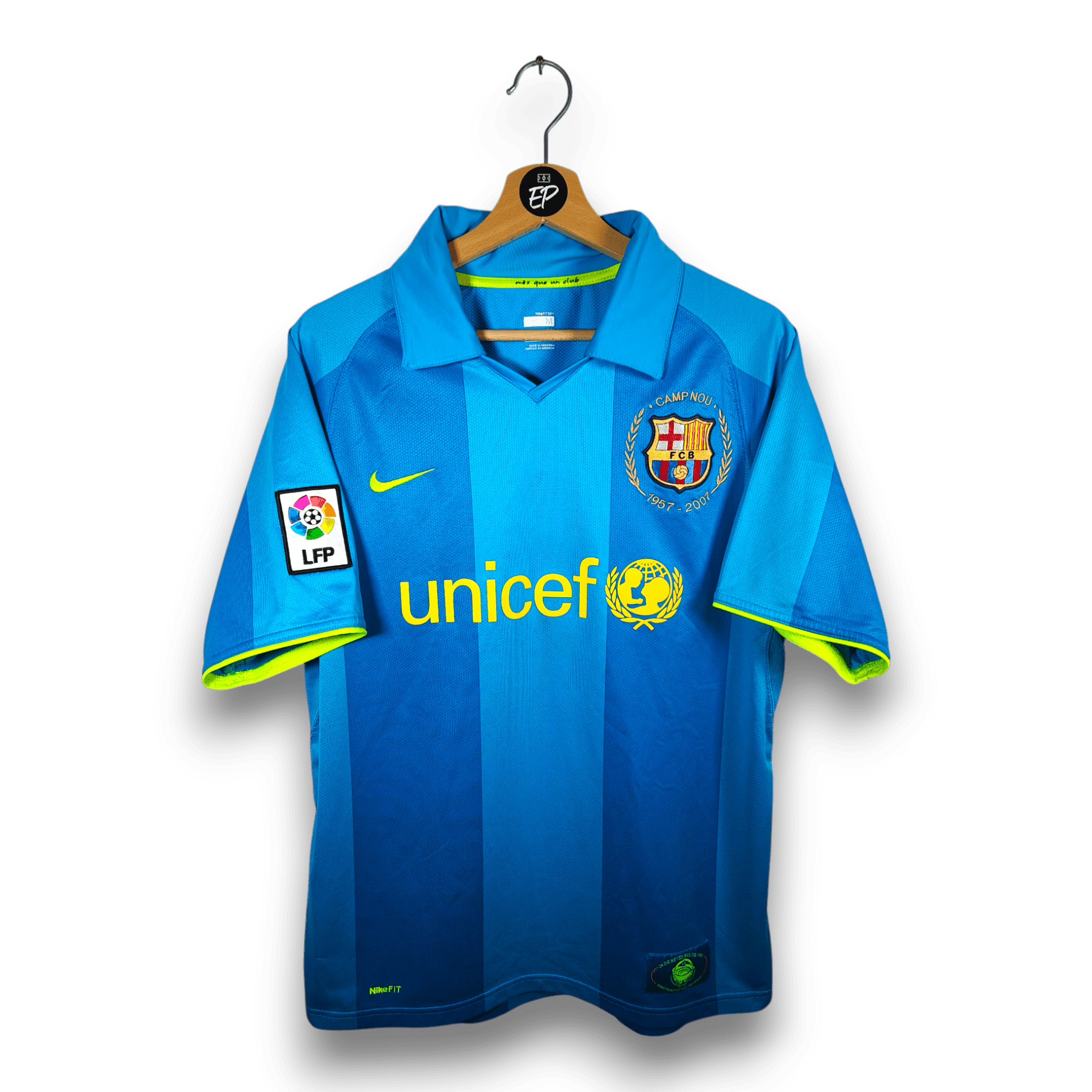 2007 - 08 FC Barcelona Away Shirt Ronaldinho 10 - 9/10 - (M) - Eternal Pitch