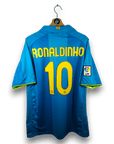 2007 - 08 FC Barcelona Away Shirt Ronaldinho 10 - 9.5/10 - (XL) - Eternal Pitch