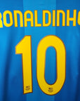 2007 - 08 FC Barcelona Away Shirt Ronaldinho 10 - 9.5/10 - (XL) - Eternal Pitch