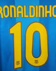 2007 - 08 FC Barcelona Away Shirt Ronaldinho 10 (XL) - Eternal Pitch