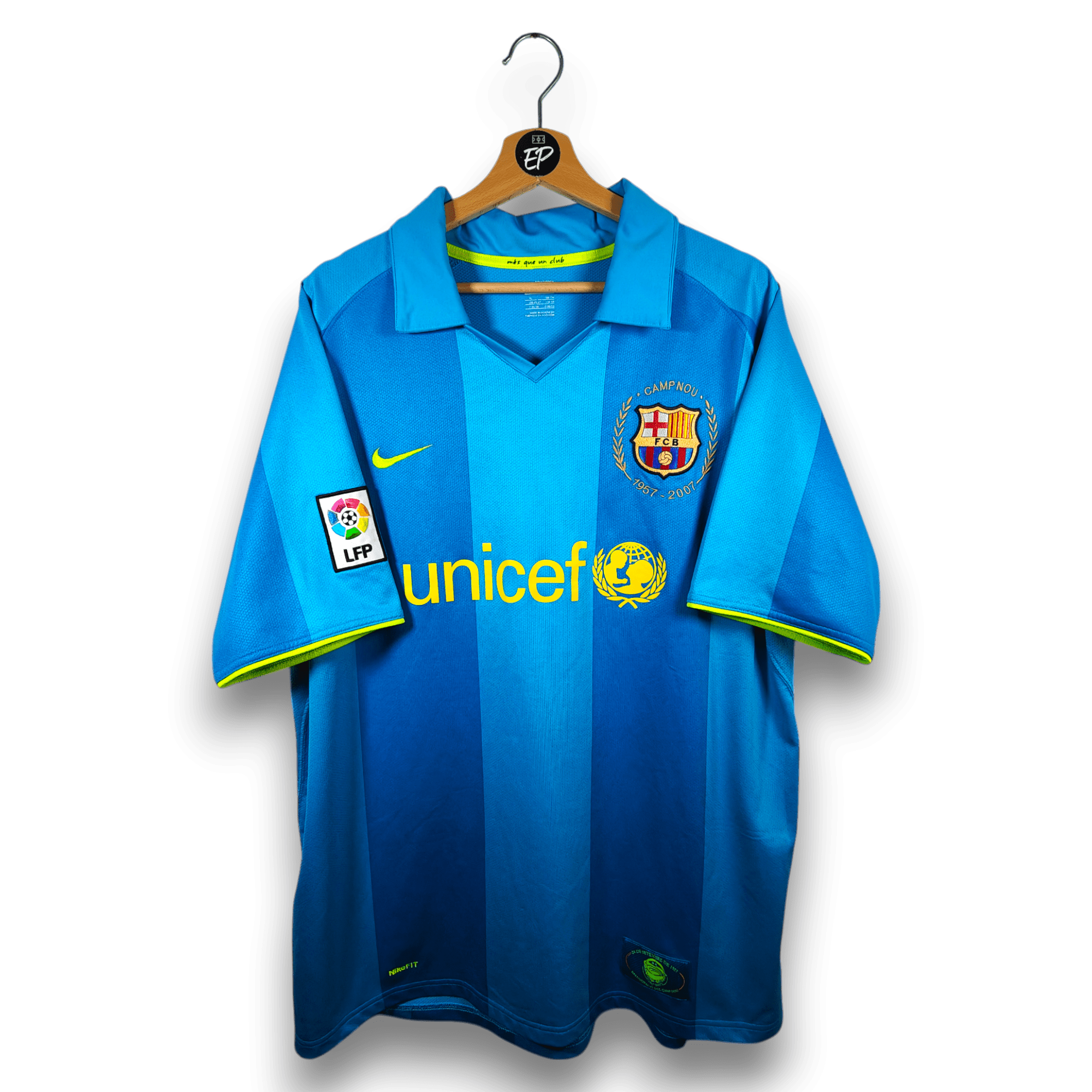 2007 - 08 FC Barcelona Away Shirt Ronaldinho 10 (XL) - Eternal Pitch