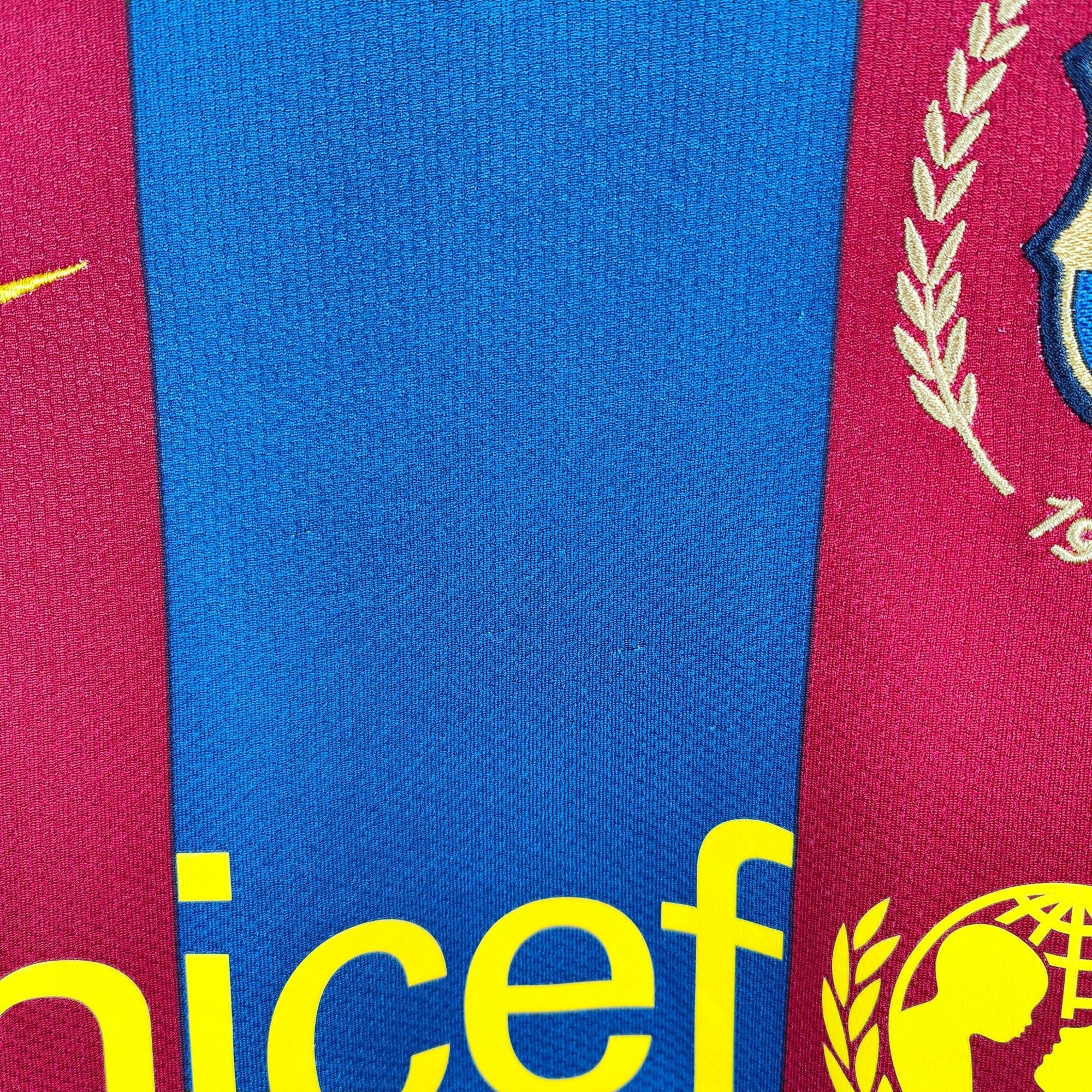2007 - 08 FC Barcelona Home Shirt Messi 19 - 8.5/10 - (S) - Eternal Pitch