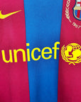 2007 - 08 FC Barcelona Home Shirt Messi 19 - 8.5/10 - (S) - Eternal Pitch