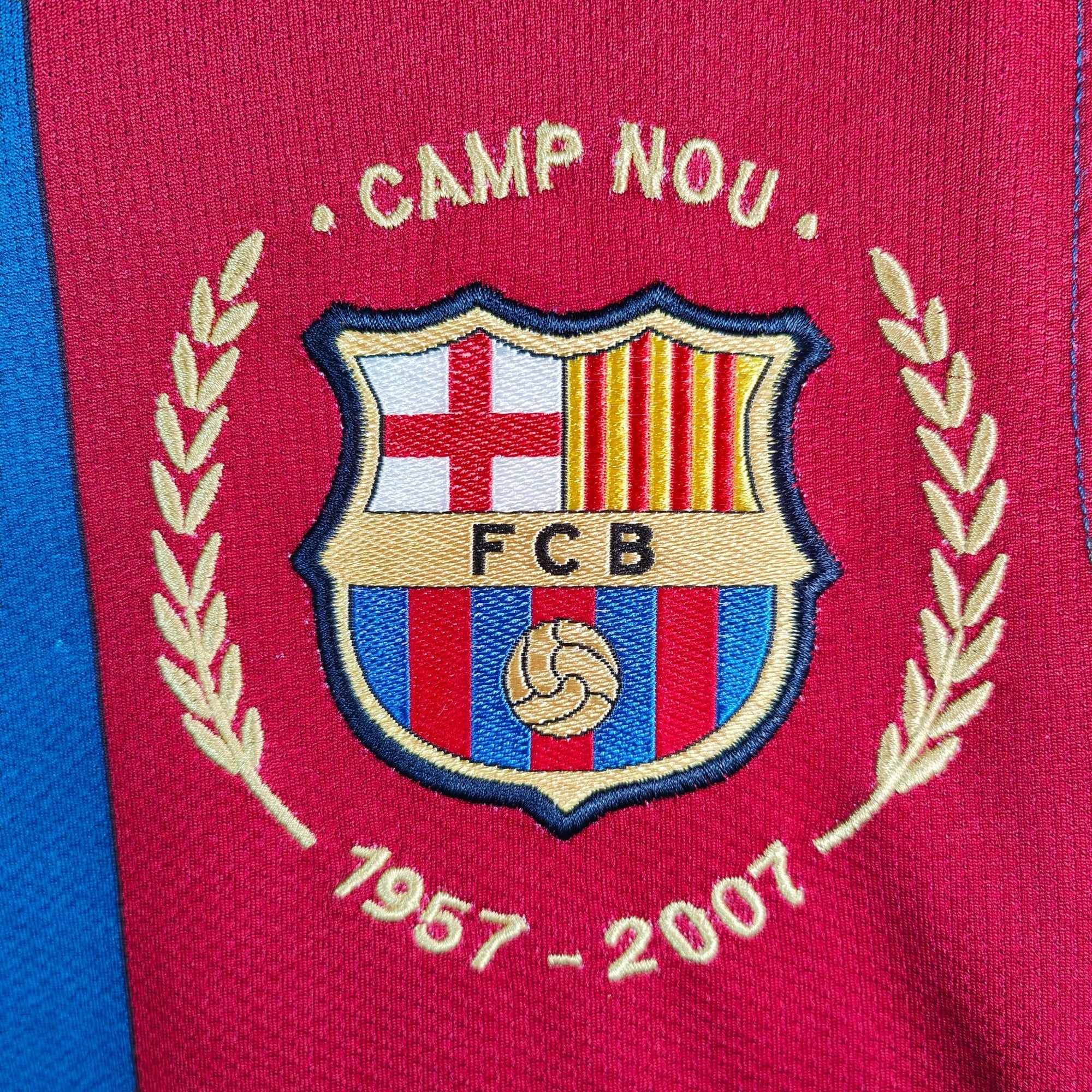 2007 - 08 FC Barcelona Home Shirt Messi 19 - 8.5/10 - (S) - Eternal Pitch