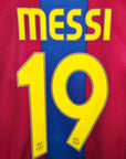 2007 - 08 FC Barcelona Home Shirt Messi 19 - 8.5/10 - (S) - Eternal Pitch