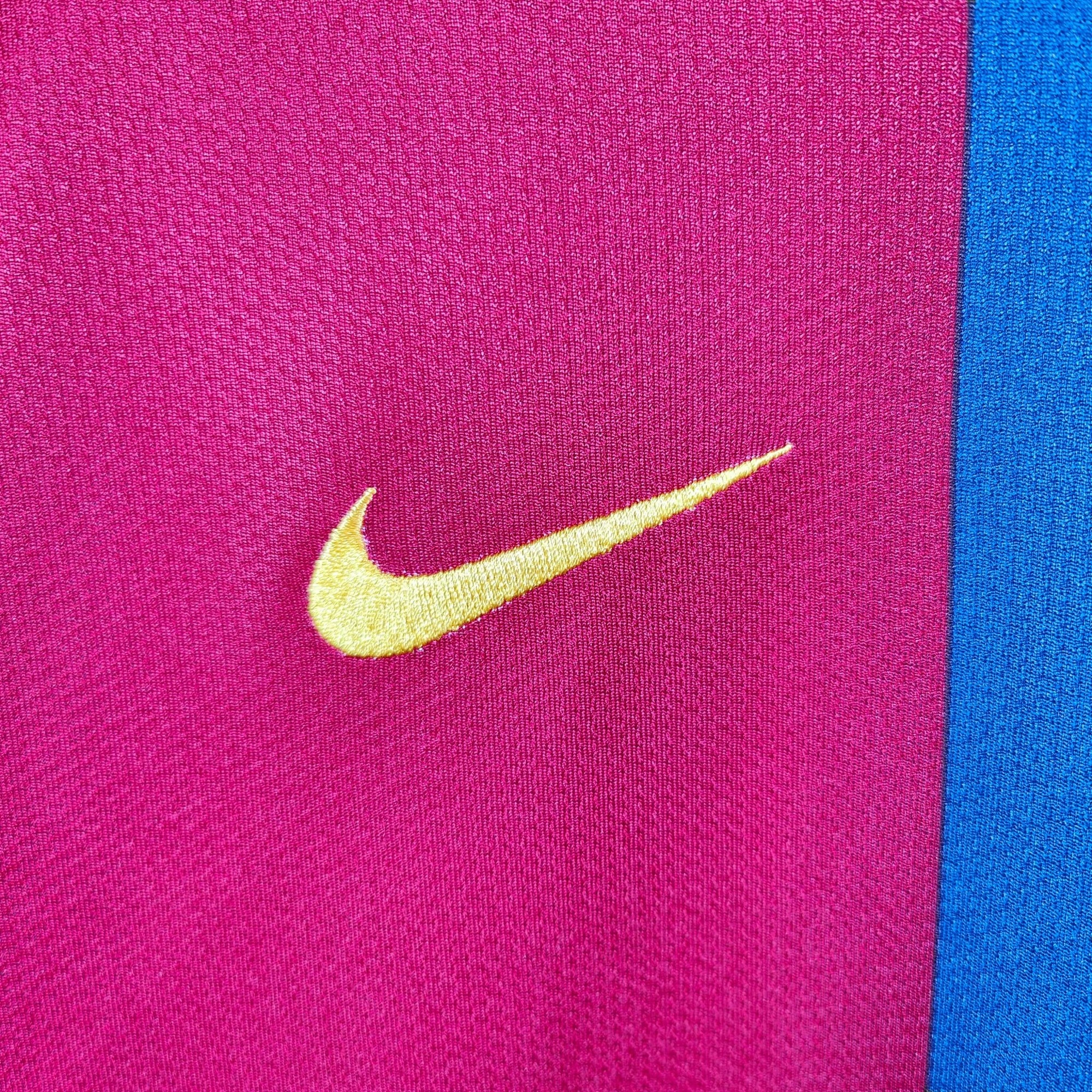 2007 - 08 FC Barcelona Home Shirt Ronaldinho 10 - 9/10 - (L) - Eternal Pitch