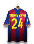 2007 - 08 FC Barcelona Home Shirt Toure Yaya 24 - 8.5/10 - (XL) - Eternal Pitch