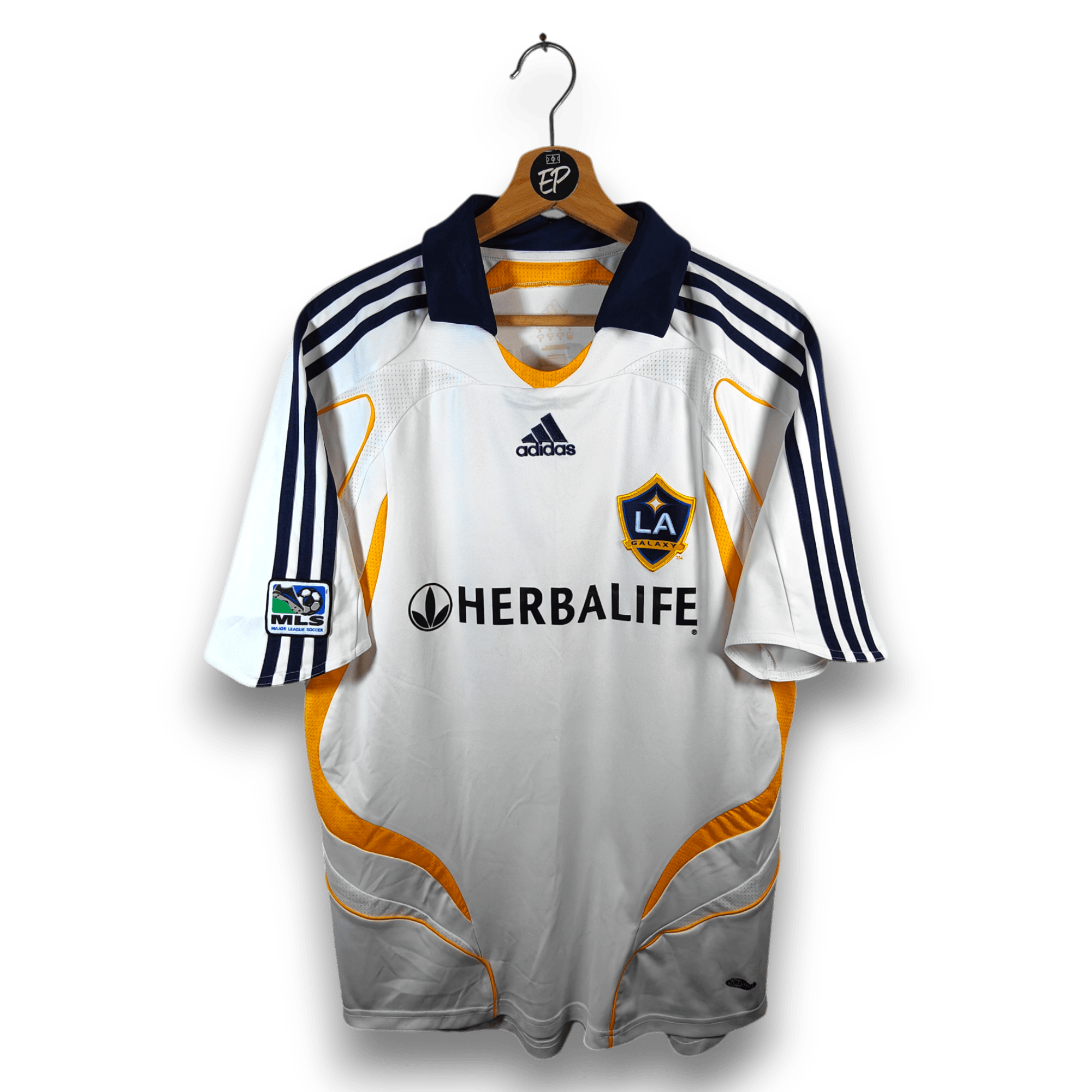 2007 - 08 Los Angeles Galaxy Home Shirt Beckham 23 - 7.5/10 - (M) - Eternal Pitch