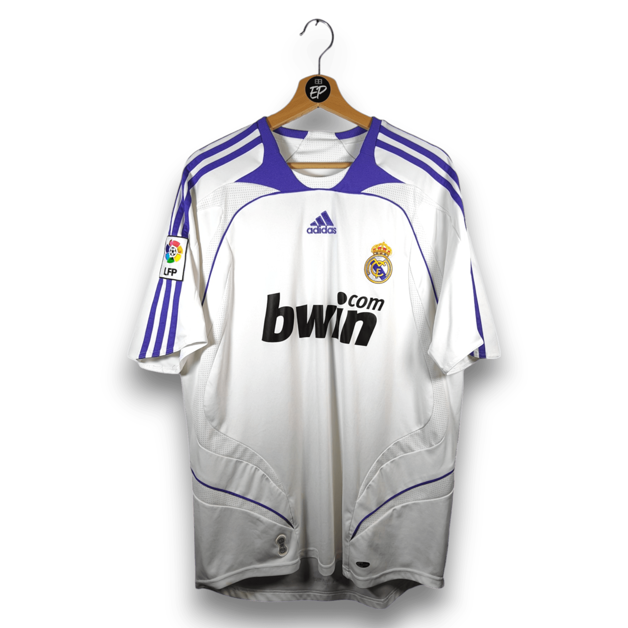adidas Real Madrid 07-08 ユニフォーム Real Madrid 07/08 Adidas Home Football Soccer Jersey Kit XL