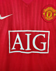 2007 - 09 Manchester United Home Shirt Ronaldo 7 (M) - Eternal Pitch
