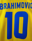 2007 - 09 Sweden Home Shirt Ibrahimovic 10 - 9/10 - (M) - Eternal Pitch
