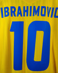 2007 - 09 Sweden Home Shirt Ibrahimovic 10 (M) - Eternal Pitch