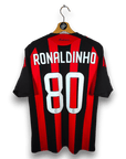 2008 - 09 AC Milan Home Shirt Ronaldinho 80 - 9.5/10 - (M) - Eternal Pitch