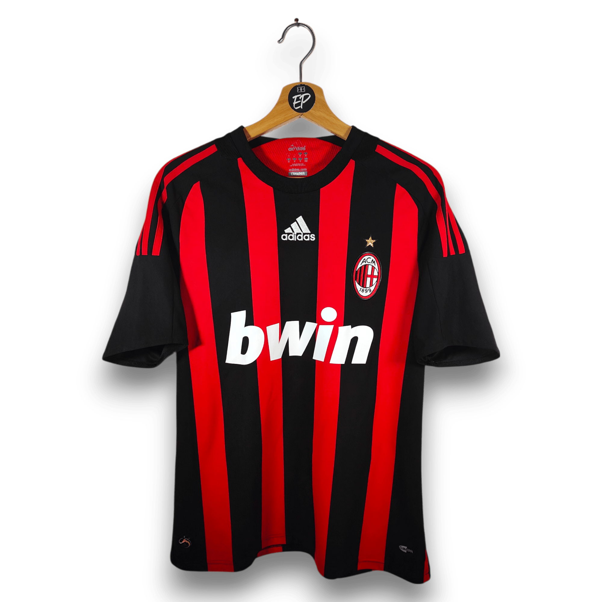 2008 - 09 AC Milan Home Shirt Ronaldinho 80 - 9.5/10 - (M) - Eternal Pitch