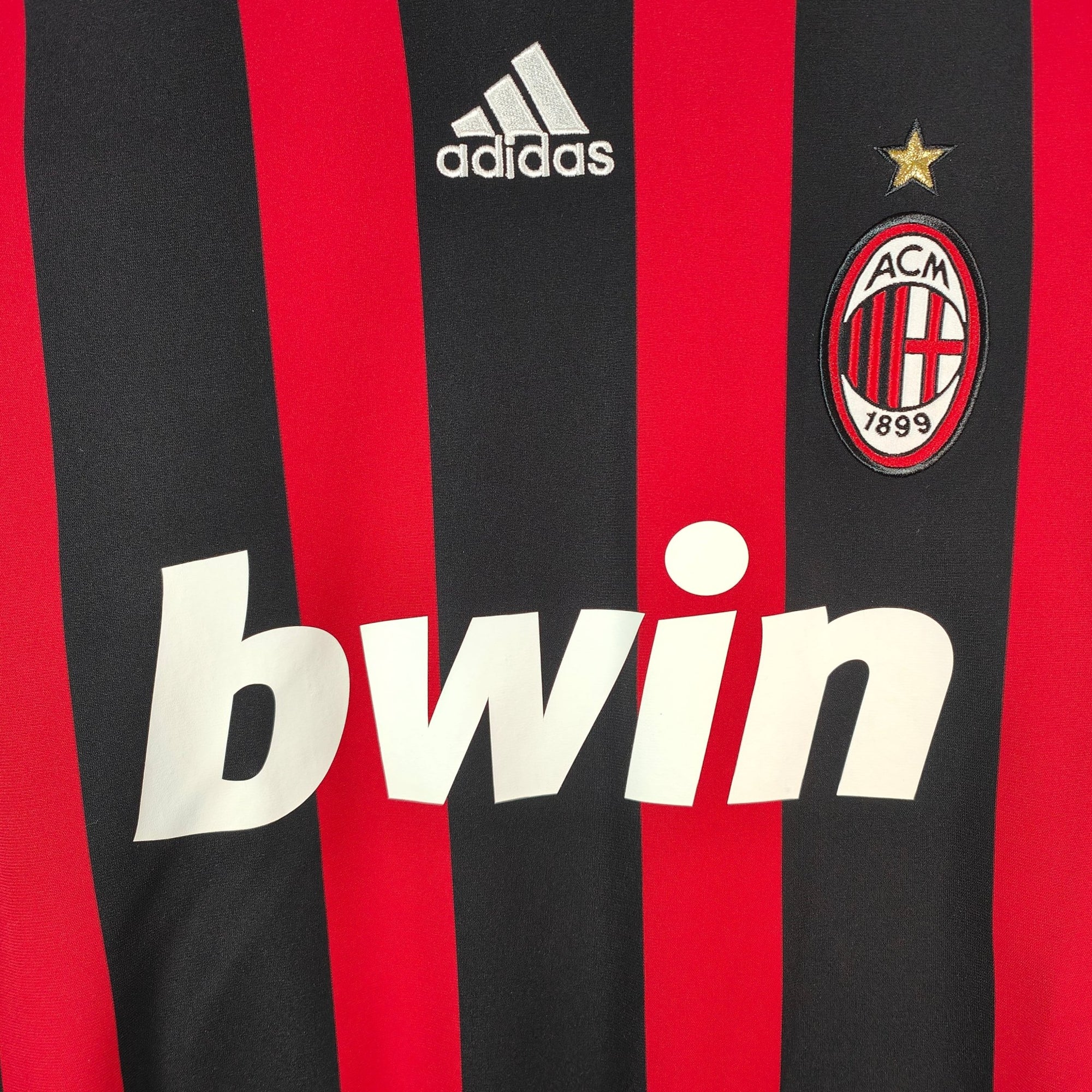 2008 - 09 AC Milan Home Shirt Ronaldinho 80 - 9.5/10 - (M) - Eternal Pitch