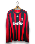 2008 - 09 AC Milan Home Shirt Ronaldinho LS 80 - 9/10 - (XL) - Eternal Pitch