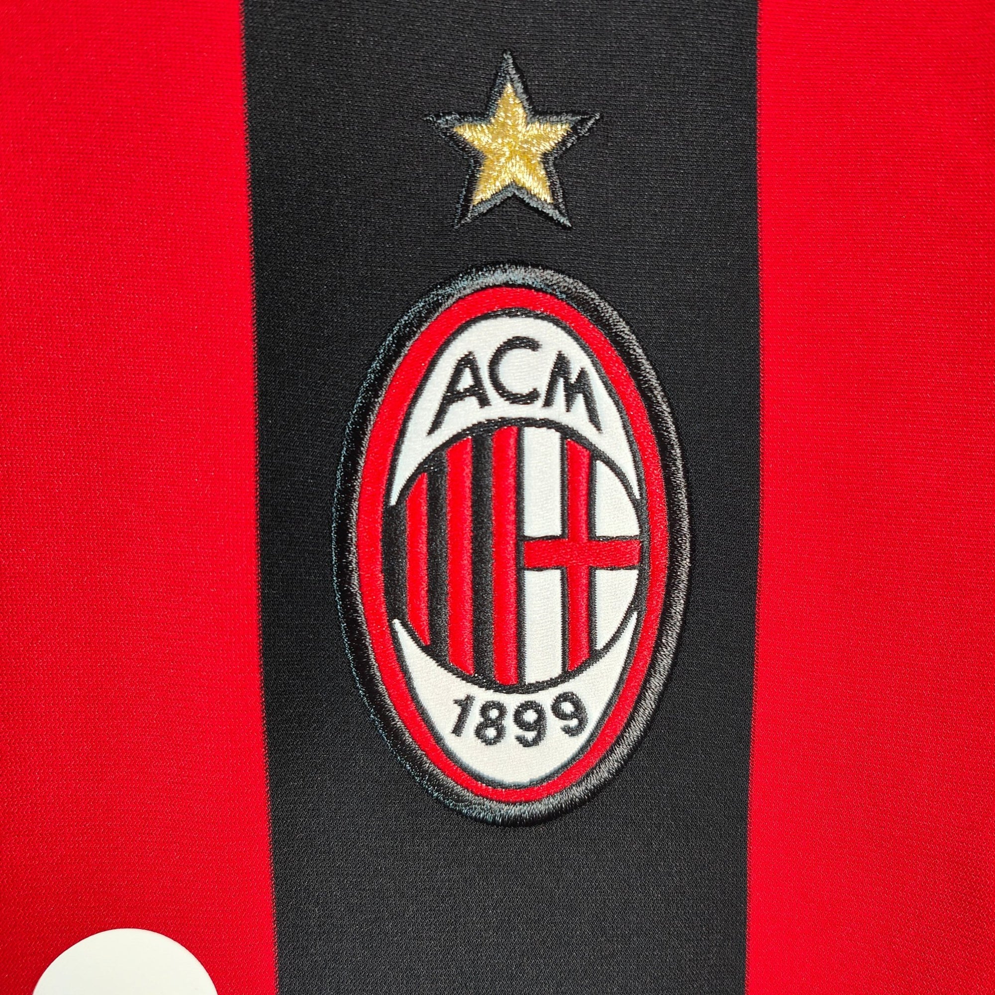 2008 - 09 AC Milan Home Shirt Ronaldinho LS 80 - 9/10 - (XL) - Eternal Pitch