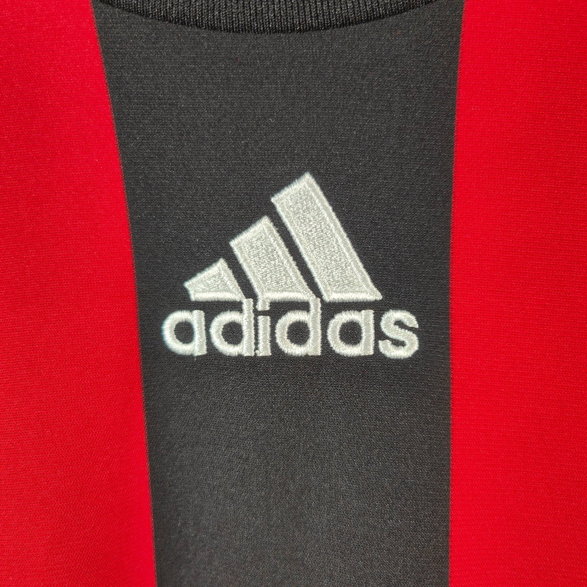 2008 - 09 AC Milan Home Shirt Ronaldinho LS 80 - 9/10 - (XL) - Eternal Pitch