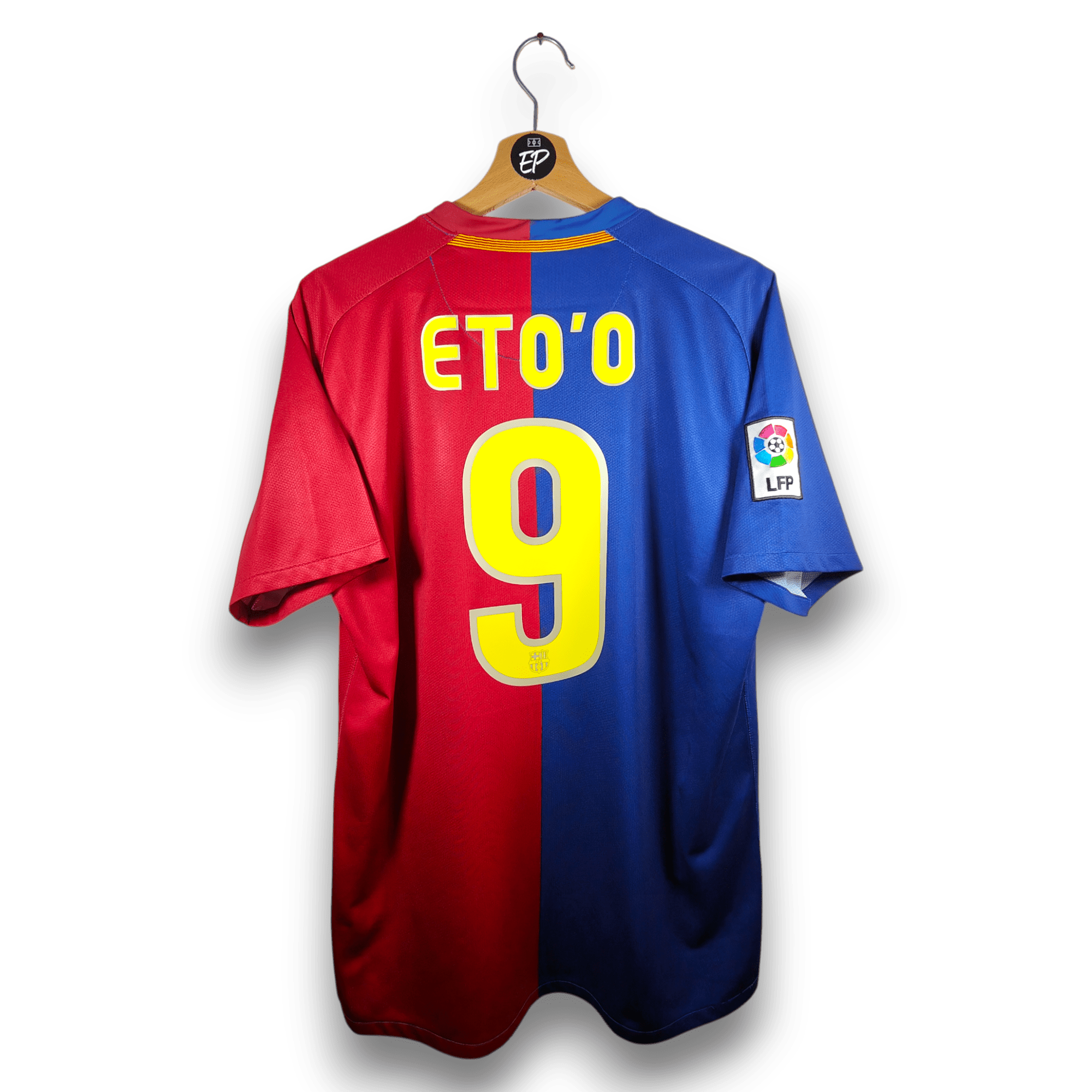 2008 - 09 FC Barcelona Home Shirt Eto'o 9 (M) - Eternal Pitch