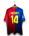 2008 - 09 FC Barcelona Home Shirt Henry 14 - 8.5/10 - (XL) - Eternal Pitch