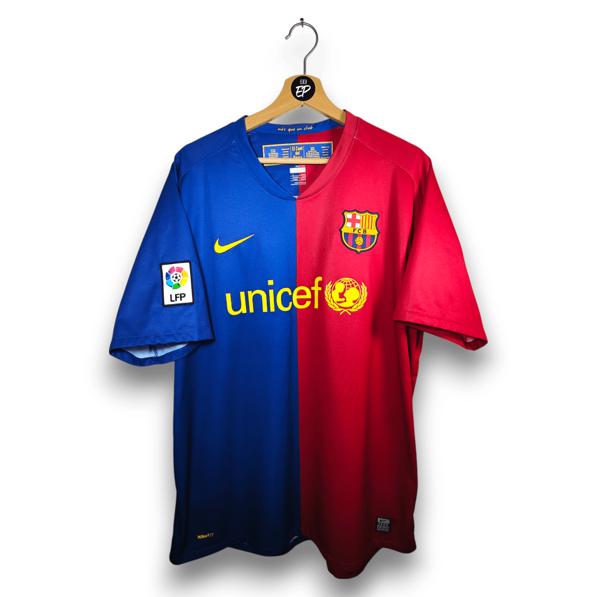 2008 - 09 FC Barcelona Home Shirt Henry 14 - 8.5/10 - (XL) - Eternal Pitch