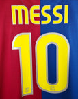 2008 - 09 FC Barcelona Home Shirt Messi 10 - 9/10 - (XL) - Eternal Pitch