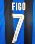 2008 - 09 Inter Milan Home Shirt Figo 7 - 9.5/10 - (L) - Eternal Pitch