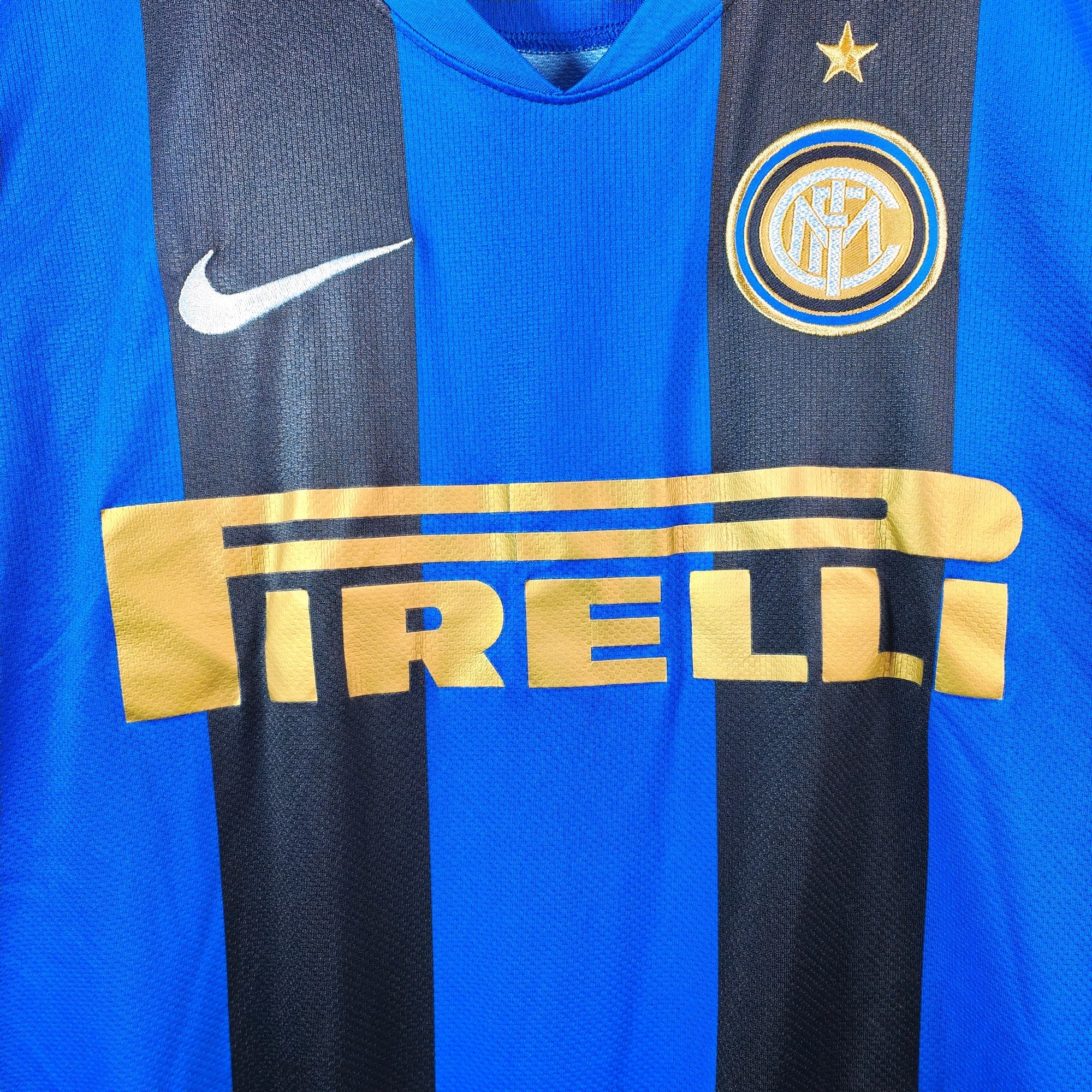 2008 - 09 Inter Milan Home Shirt Figo 7 (L) - Eternal Pitch