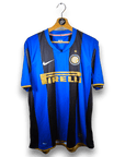 2008 - 09 Inter Milan Home Shirt Figo 7 (L) - Eternal Pitch