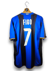 2008 - 09 Inter Milan Home Shirt Figo 7 (L) - Eternal Pitch