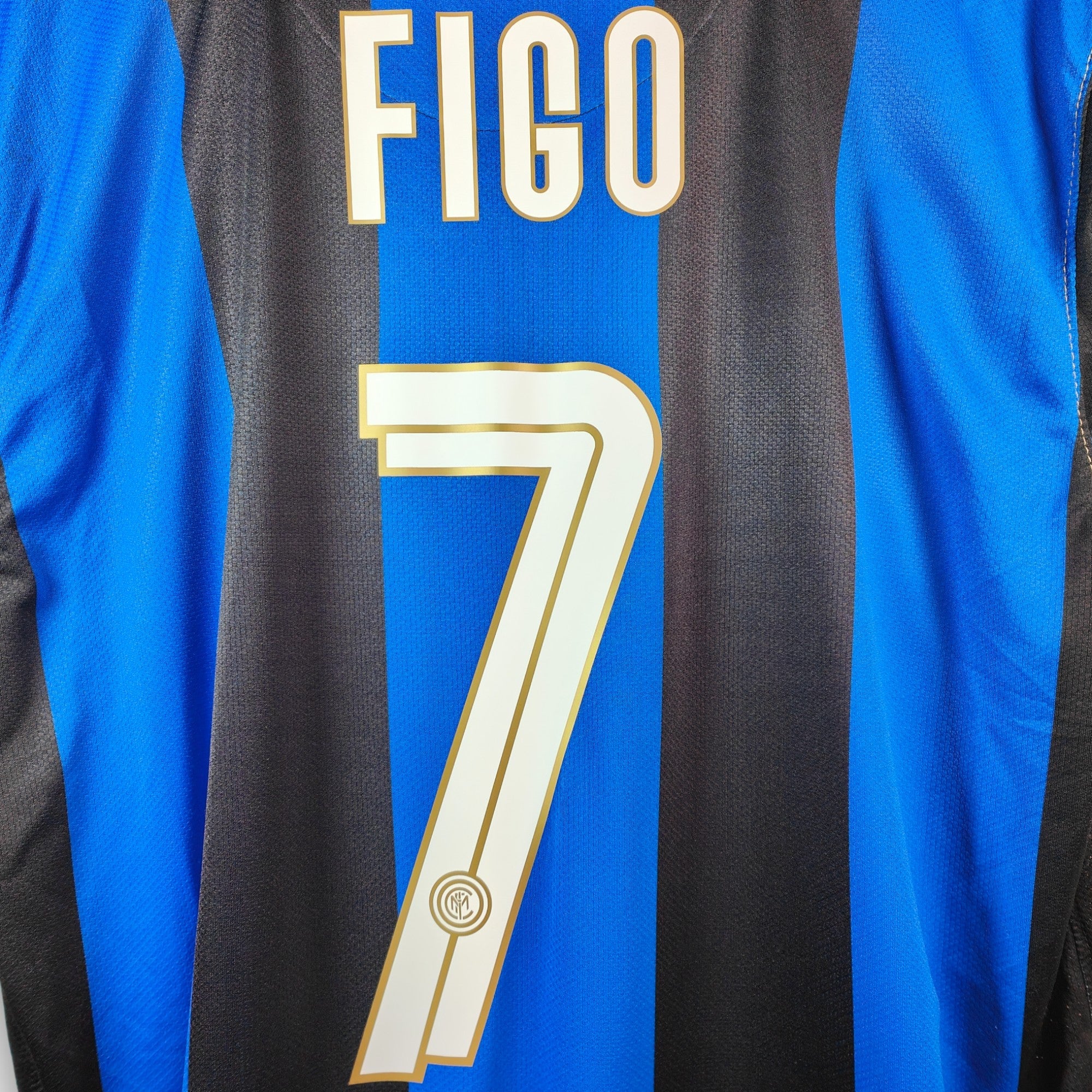 2008 - 09 Inter Milan Home Shirt Figo 7 (L) - Eternal Pitch