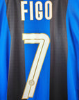 2008 - 09 Inter Milan Home Shirt Figo 7 (L) - Eternal Pitch