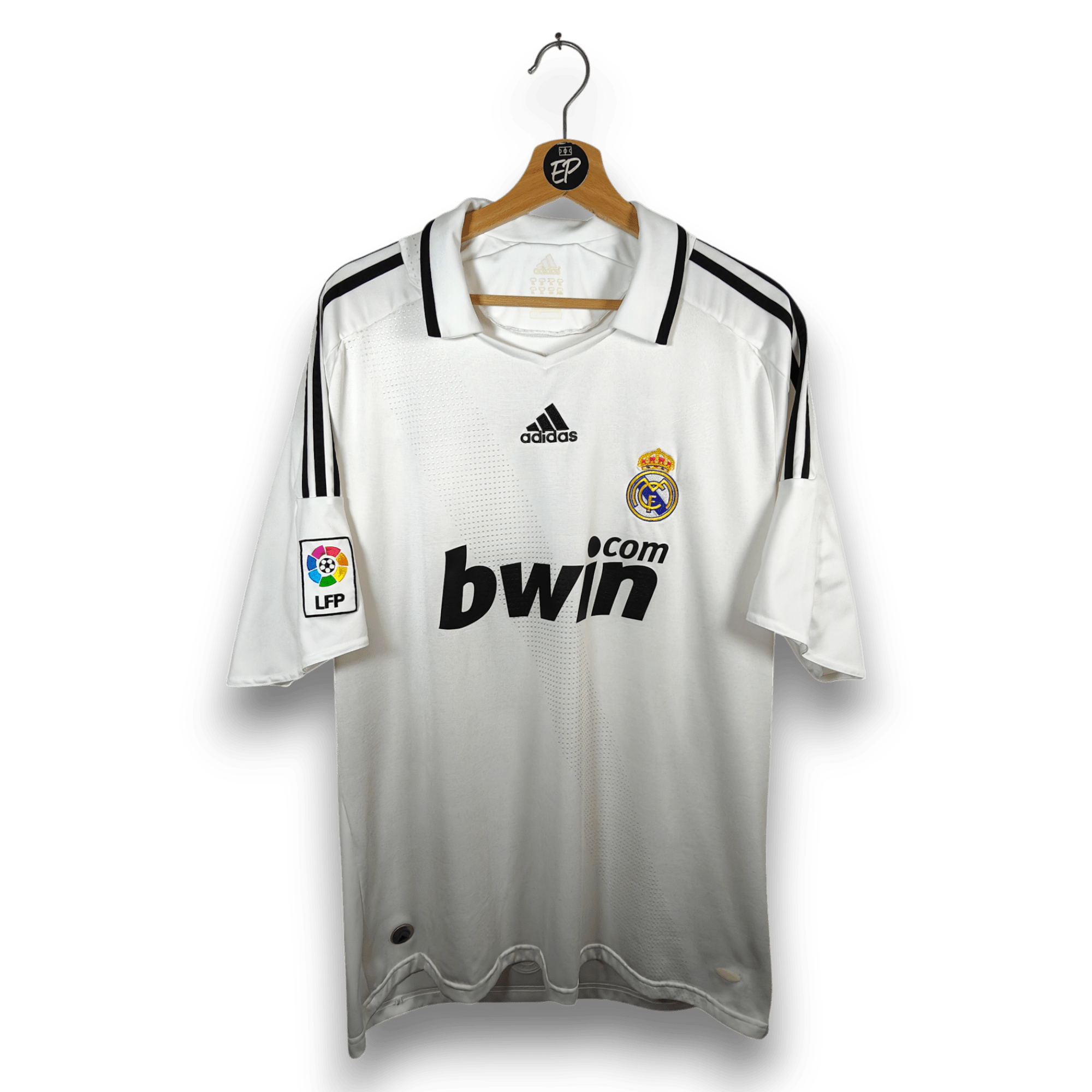 2008-09 Real Madrid Home Shirt Sergio Ramos #4 - 8/10 - (XL