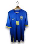 2008 - 10 Brazil Away Shirt Ronaldinho 10 - 6.5/10 - (L) - Eternal Pitch