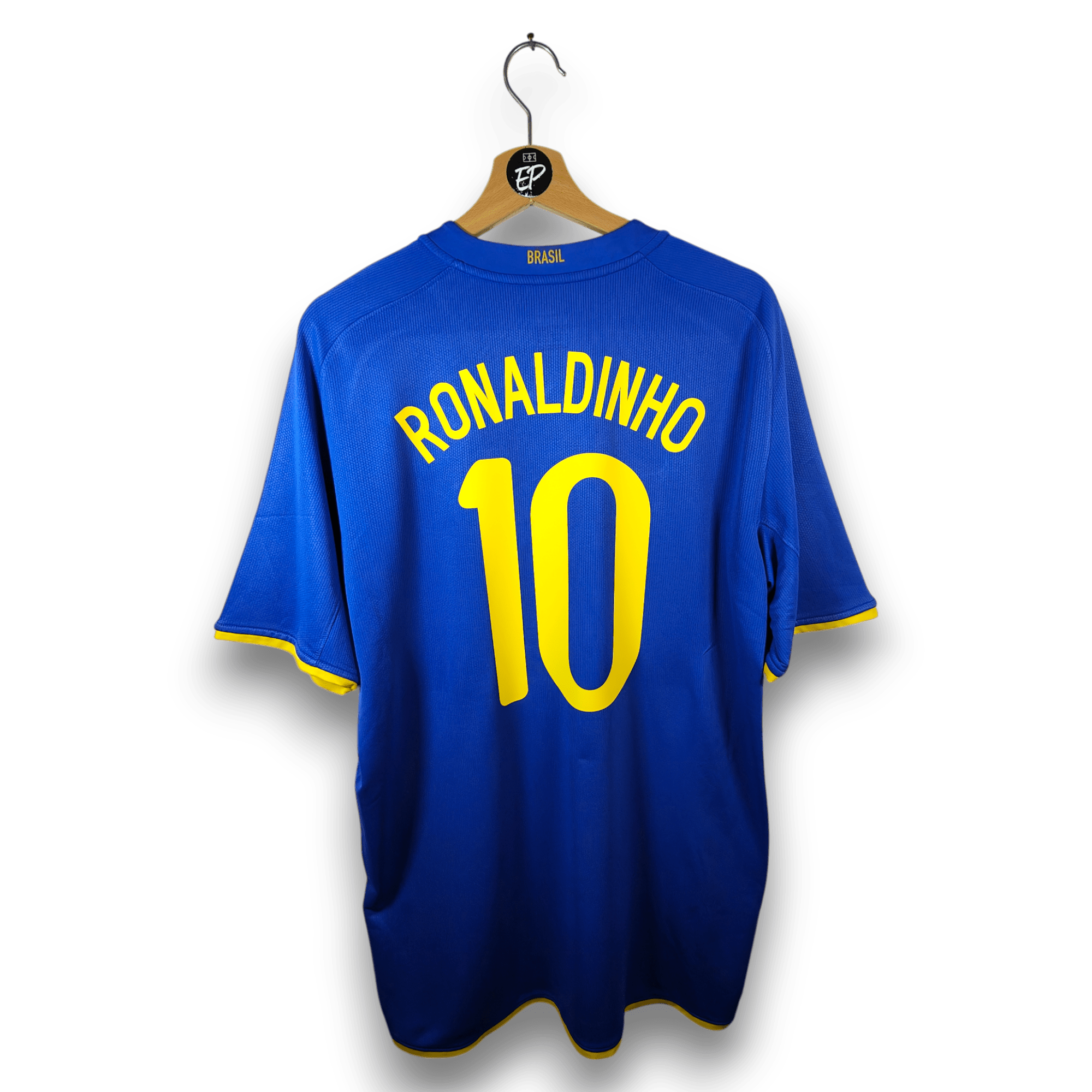 2008 - 10 Brazil Away Shirt Ronaldinho 10 - 6.5/10 - (L) - Eternal Pitch