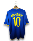 2008 - 10 Brazil Away Shirt Ronaldinho 10 - 6.5/10 - (L) - Eternal Pitch