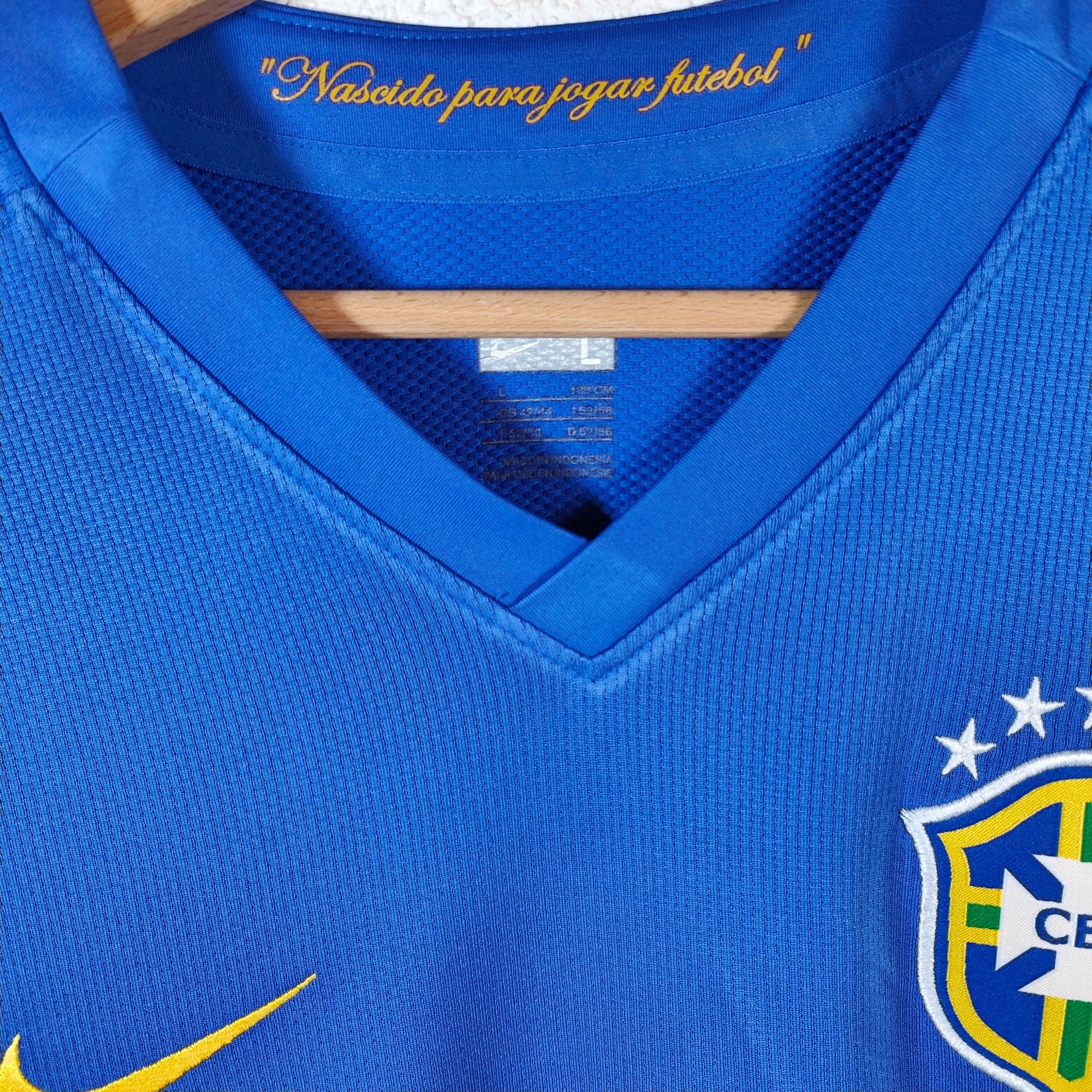 2008 - 10 Brazil Away Shirt Ronaldinho 10 - 6.5/10 - (L) - Eternal Pitch