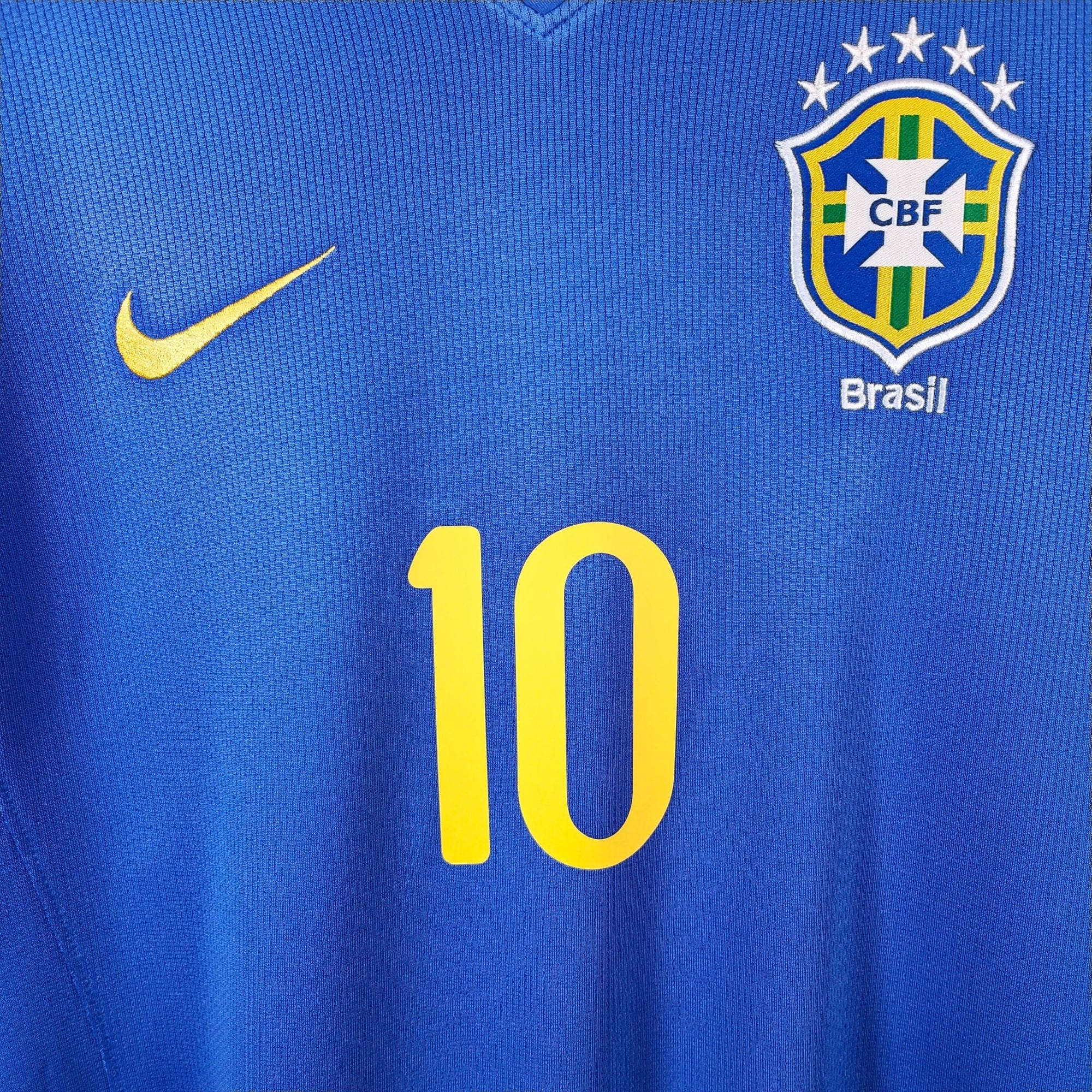 2008 - 10 Brazil Away Shirt Ronaldinho 10 - 6.5/10 - (L) - Eternal Pitch