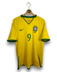 2008 - 10 Brazil Home Shirt Adriano 9 - 8/10 - (L) - Eternal Pitch
