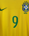 2008 - 10 Brazil Home Shirt Adriano 9 - 8/10 - (L) - Eternal Pitch