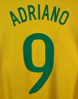 2008 - 10 Brazil Home Shirt Adriano 9 - 8/10 - (L) - Eternal Pitch