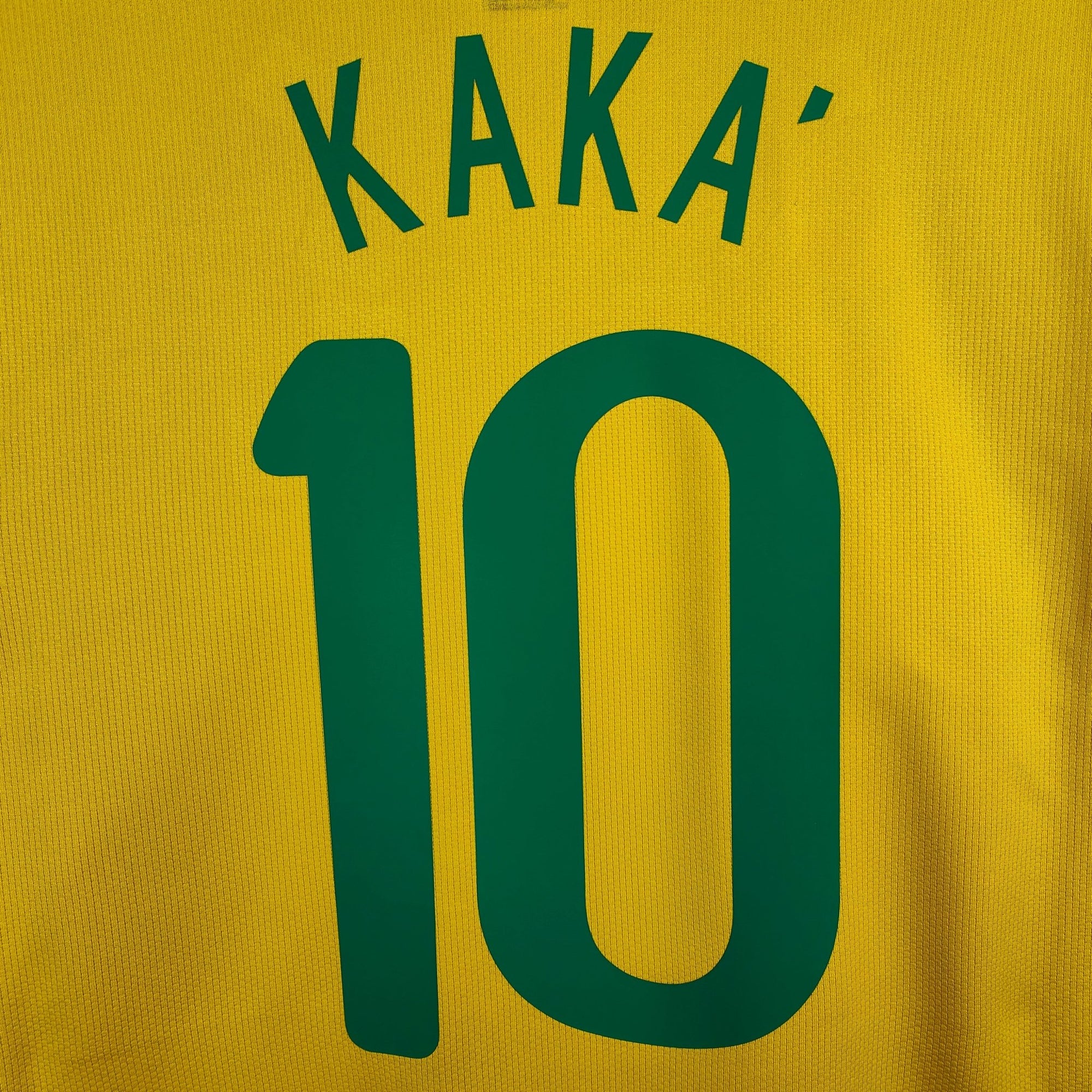 2008 - 10 Brazil Home Shirt Kaka 10 - 8/10 - (L) - Eternal Pitch